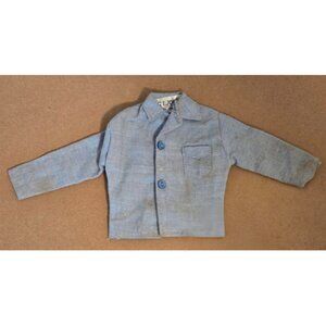 Vintage GI Joe Blue Denim Sailor Shirt Hasbro Hong Kong 12” Figure Clothing